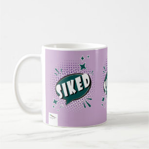 SIKED Comic Speech Bubble Meme Funny Lavender Coffee Mug