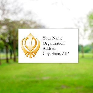 Sikh 3.5" x 2"  business card