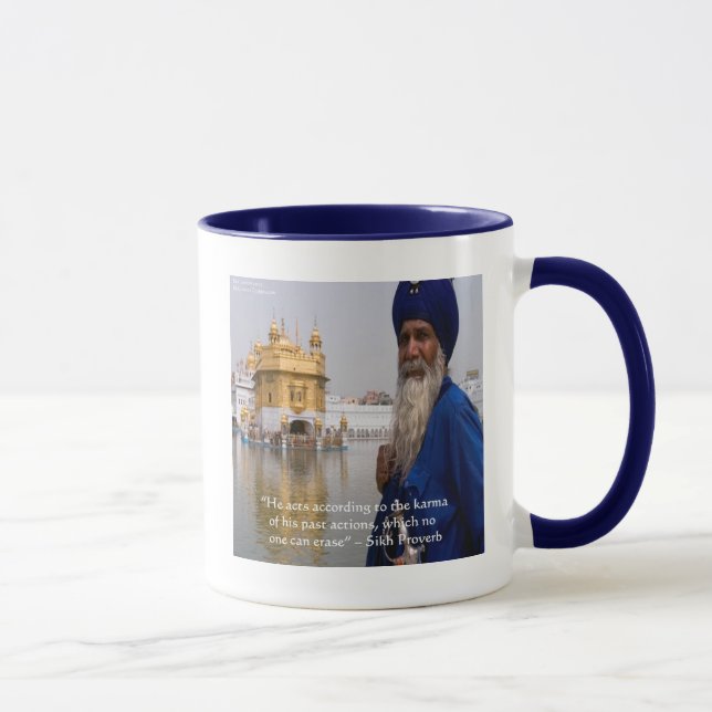 Sikh Actions/Karma Proverb Mug (Right)