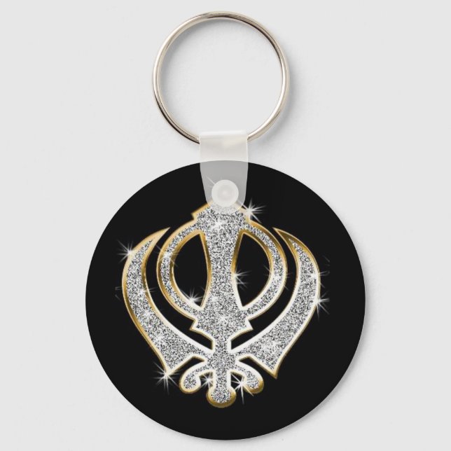 Sikh Art/ Symbol Key Ring (Front)