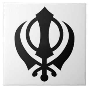 Sikh Khanda Ceramic Tile