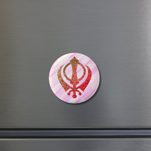 Sikh Khanda "Fearless & Free"  Magnet