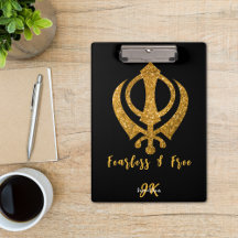 Sikh Khanda "Fearless & Free" Spiritual