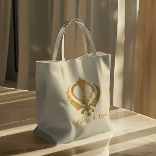 Sikh Khanda "Fearless & Free"  Tote Bag