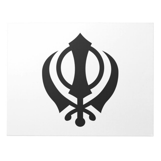 Sikh Khanda Notepad (Front)