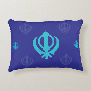 Sikh Khanda Symbol Decorative Cushion