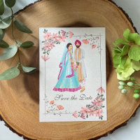 Sikh wedding couple illustration