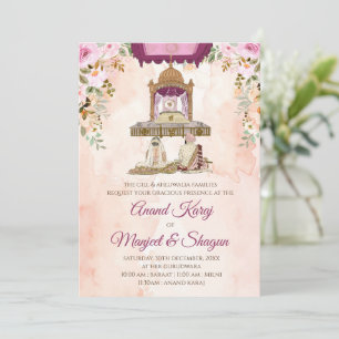 Sikh wedding invites & Anand Karaj wedding cards