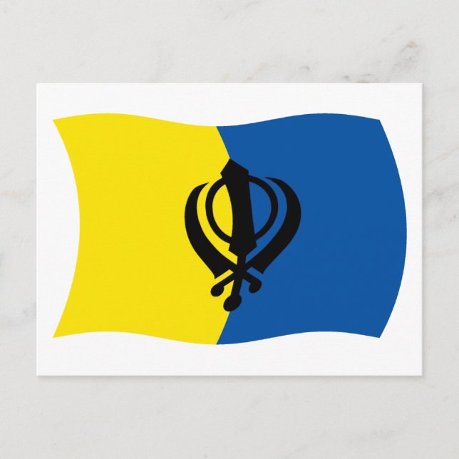 Sikhism Flag Postcard (Front)