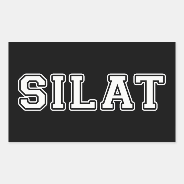 Silat Rectangular Sticker (Front)