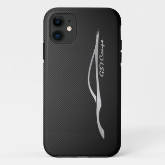 Silber-Silhouette-Logo des Coupé-G37 iPhone 11 Case