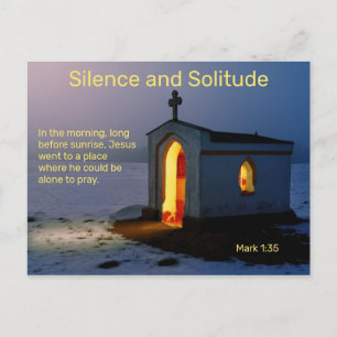 Silence and Solitude Postcard