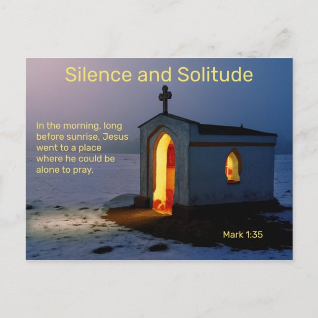 Silence and Solitude Postcard (Front)