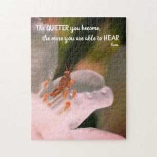 Silence Inspirational Rumi Quote  Jigsaw Puzzle
