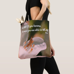 Silence Inspirational Rumi Quote   Tote Bag