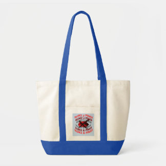 Silence Is Power Bold Typography Art Tote Bag