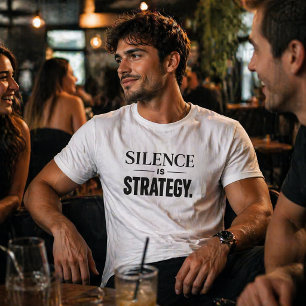 Silence Is Strategy – Minimalist Modern Statement T-Shirt