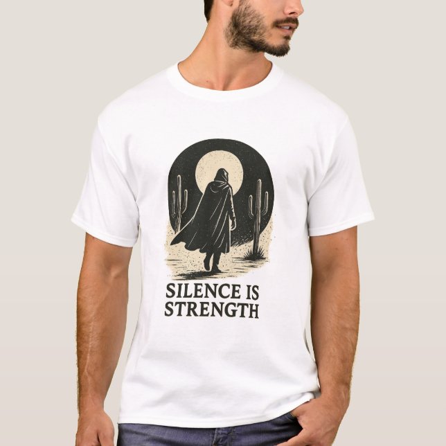 Silence is Strength T-Shirt Design (Front)