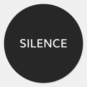 Silence Meditation Inspirational Yoga Beach And Ca Classic Round Sticker