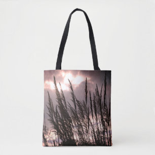 Silence, Nature , Grass Sky Photography Tote Bag