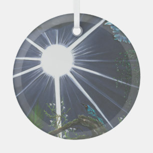 Silence of Sacred Space Glass Tree Decoration