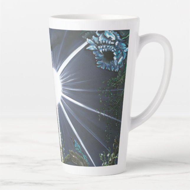 Silence of Sacred Space Latte Mug (Right)