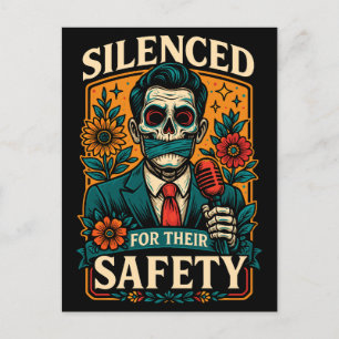 Silenced for Their Safety Protest Holiday Postcard