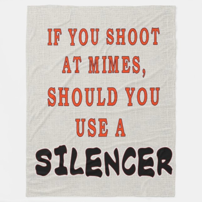 SILENCER Fleece Blanket (Front)