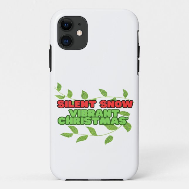 Silent and Vibrant Christmas Case-Mate iPhone Case (Back)