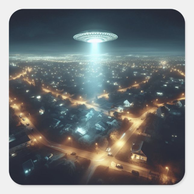 Silent Arrival Square Sticker (Front)