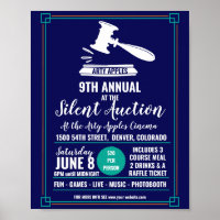 Silent Auction fund-raising flyer and poster