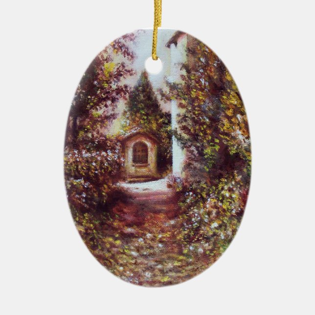 SILENT AUTUMN IN FLORENCE CERAMIC ORNAMENT (Front)