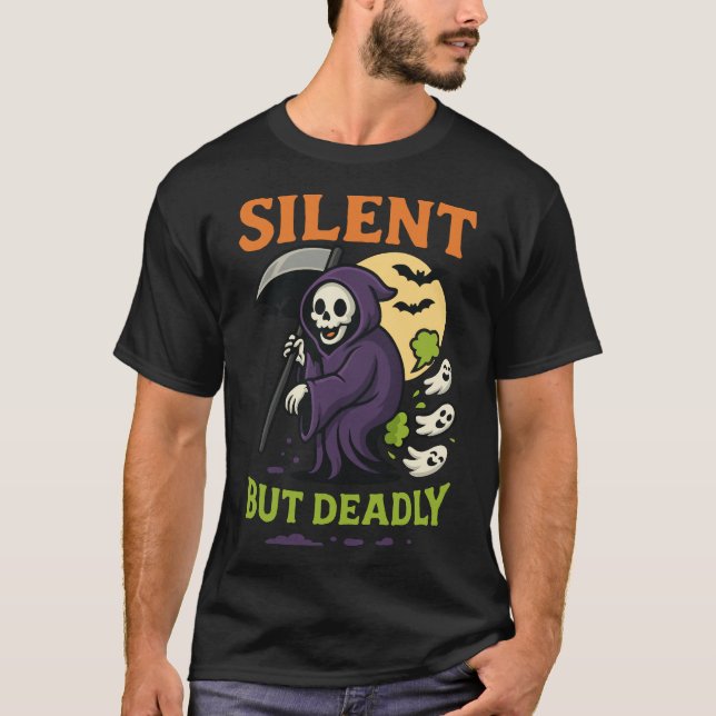 Silent But Deadly Grim Reaper T-Shirt (Front)