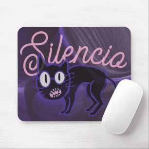 Silent cat mood! mouse pad