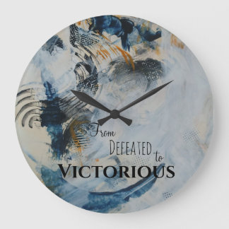 Silent Currents from defeated to Victorious Large Clock