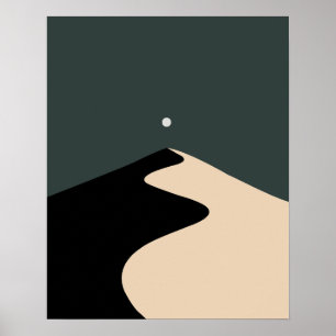 Silent Dune Reverie Minimalist Desert Wall Art