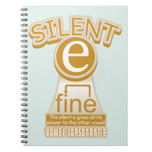 Silent E English Language Phonics Rule Notebook