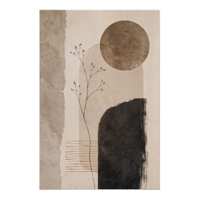Silent Earth Abstract Wall Art (Front)