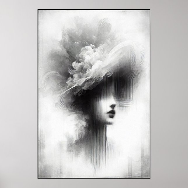 Silent Elegance Abstract Poster (Front)