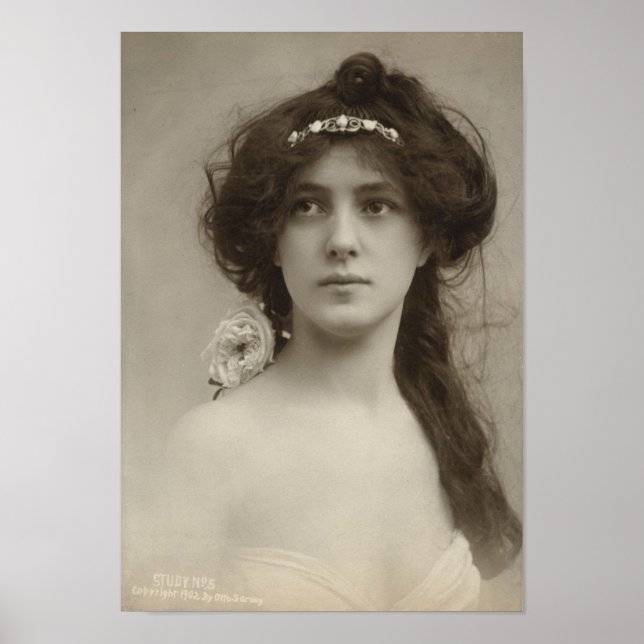 Silent Film Star Evelyn Nesbit Poster (Front)