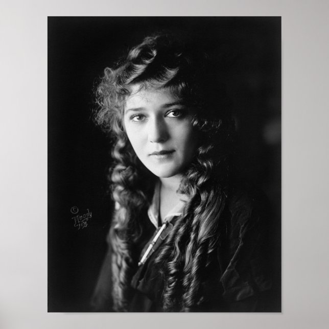 Silent Film Star Mary Pickford Poster (Front)