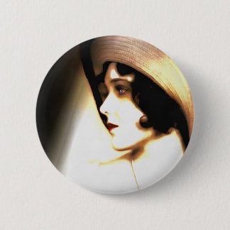 Silent Film Star Vintage 1920s Portrait 6 Cm Round Badge