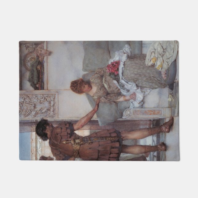 Silent Greeting (by Lawrence Alma-Tadema) Doormat (Front)