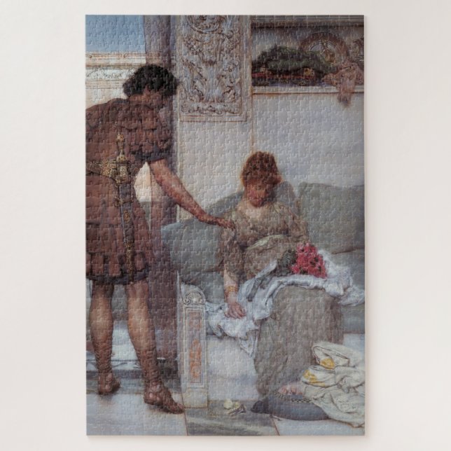Silent Greeting (by Lawrence Alma-Tadema) Jigsaw Puzzle (Vertical)