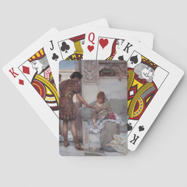 Silent Greeting (by Lawrence Alma-Tadema) Playing Cards (Back)