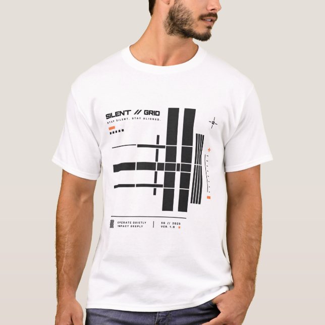 Silent Grid | Quiet Signal Division T-Shirt (Front)
