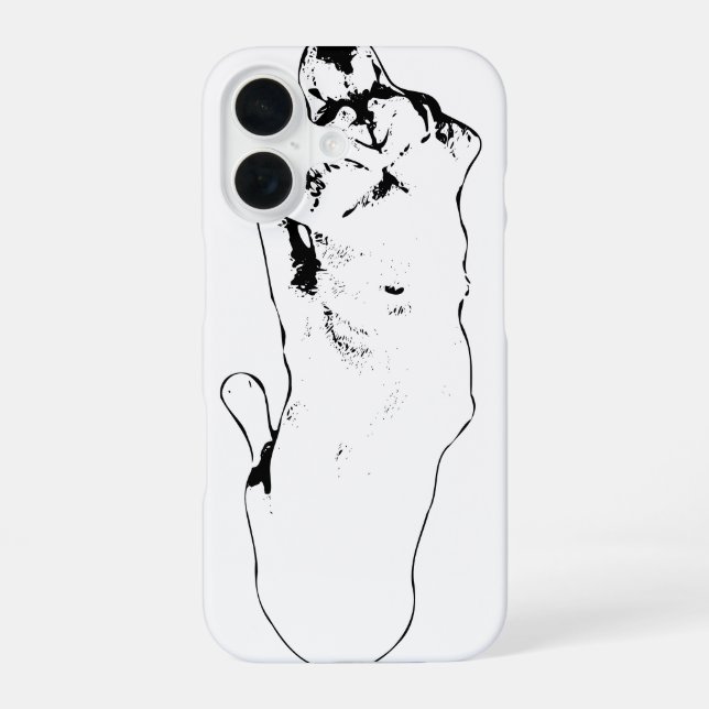Silent Hello iPhone 16 Case (Back)
