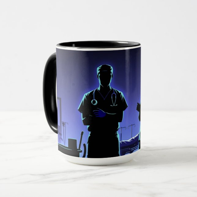 Silent Heroes: Behind-the-Scenes Hospital Mug (Front Left)