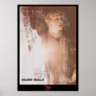 Silent Hill 2 - James Sunderland Desert Red Neo Poster