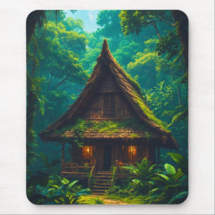 Silent House in the Tropical Forest Mouse Pad